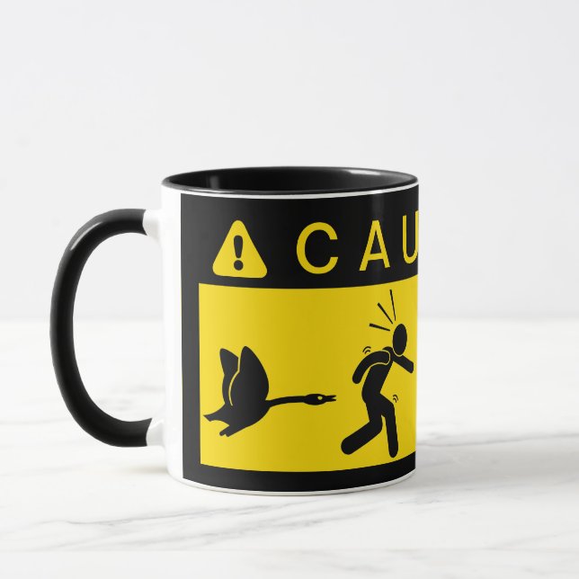 Vorsicht: Gänse angreifen Tasse (Links)