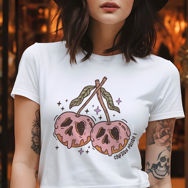 Vorsicht Gift! Retro Halloween Tri-Blend Shirt (Von Creator hochgeladen)