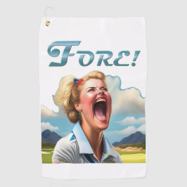 Vorsicht! - Golf-Handtuch für Frauen Golfhandtuch