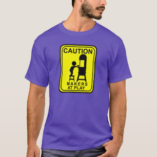 Vorsicht-Hersteller am Spiel - Bandsäge T-Shirt
