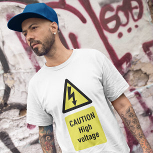 Vorsicht hohe Spannung T-Shirt