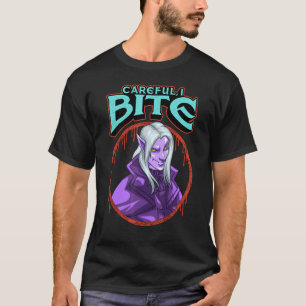 Vorsicht, ich beiße Halloween Vampirkostüm T-Shirt