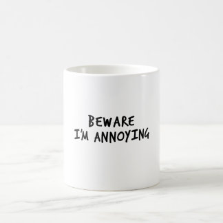 Vorsicht, ich bin verrückt #1 (schwarz) kaffeetasse