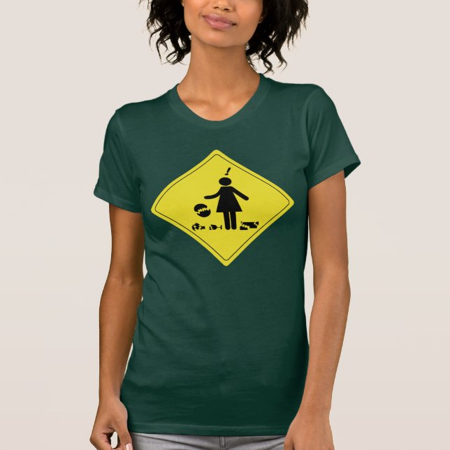 Vorsicht: Ich breche Sachen T-Shirt (Vorderseite)
