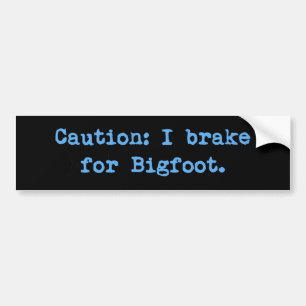 Vorsicht, ich halte für Bigfoot fest Autoaufkleber