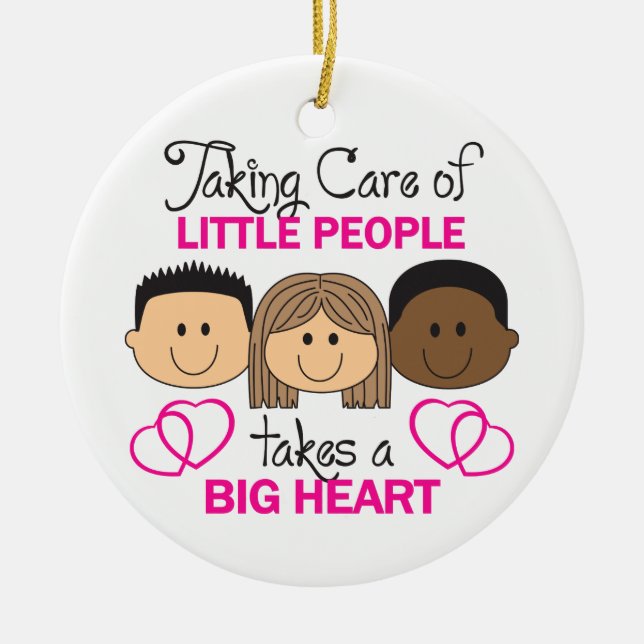 Vorsicht Keramik Ornament (Vorne)