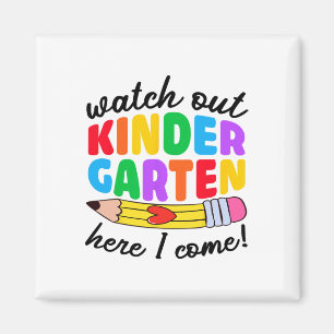 Vorsicht Kindergarten Ich Komme Lustige Kinder Zur Magnet