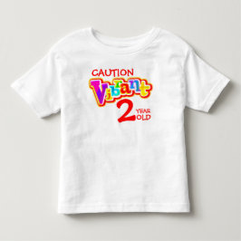 Vorsicht, lebhaft 2 Jahre alt, lange Ärmel oben Kleinkind T-shirt