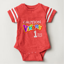 Vorsicht, lebhafter 1-jähriger T - Shirt