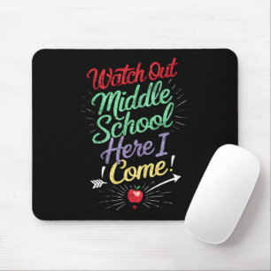 Vorsicht Mittelschule ich komme Schule Mousepad