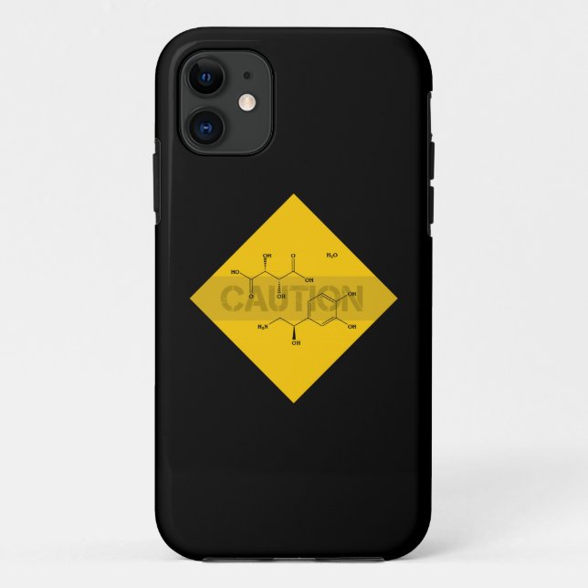 Vorsicht: Norepinephrin Case-Mate iPhone Hülle (Rückseite)