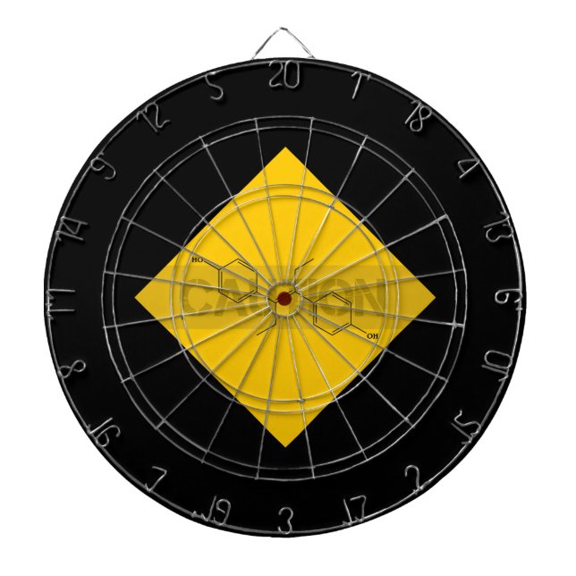 Vorsicht: Östrogen Dartscheibe (vorne)