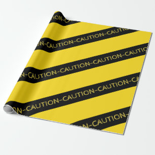 Vorsicht Party Decor Geschenkpapier