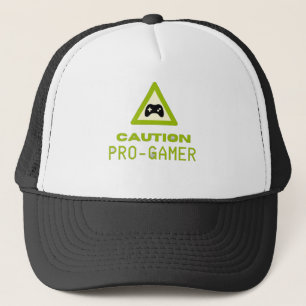 Vorsicht Pro-Gamer Trucker-Mütze - Retro-Gaming-St Truckerkappe