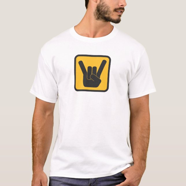 Vorsicht-Rock! T-Shirt (Vorderseite)