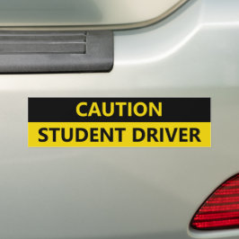 Vorsicht Schüler Fahrer gelb schwarz Auto Autoaufkleber