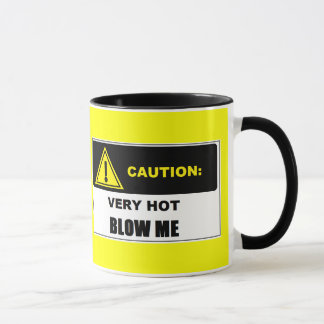 VORSICHT: SEHR HEISS brennen Sie mich Tasse durch