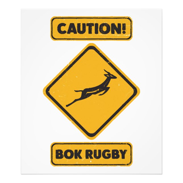 Vorsicht - SpringBoks Crossing Fotodruck (Vorne)