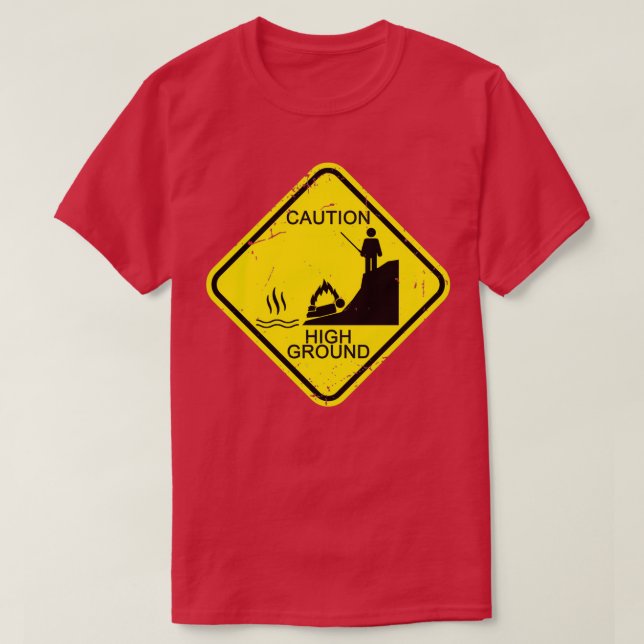 Vorsicht T-Shirt (Design vorne)