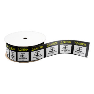 Vorsicht-Tänzer 1,5" Grosgrain-Band Ripsband