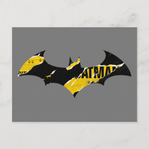 Vorsicht Tape Batman Logo Postkarte