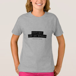 Vorsicht: Tief auf Löffel-T-Shirt T-Shirt