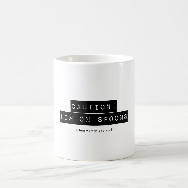 Vorsicht: Tief auf Löffel-Tasse Kaffeetasse (Mittel)