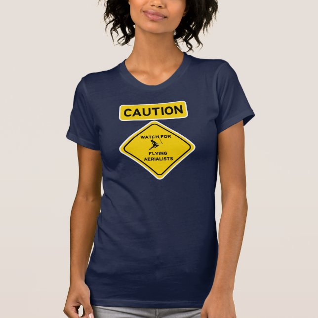 Vorsicht-Uhr für fliegende Aerialists - Trapeze T-Shirt (Vorderseite)