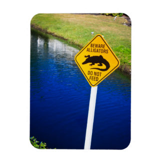 Vorsicht vor Alligatoren Füttre nicht Magnet