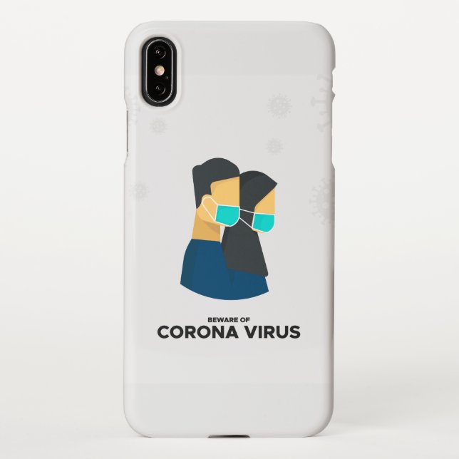 Vorsicht vor dem Fall Coronavirus Phone iPhone Hülle (Rückseite)