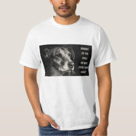 Vorsicht vor dem Hund, Haustier Foto T-Shirt