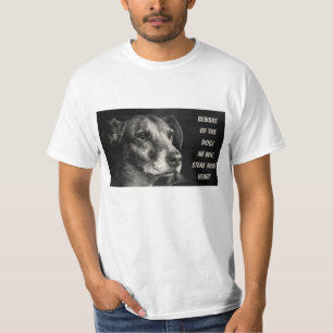 Vorsicht vor dem Hund, Haustier Foto T-Shirt