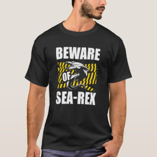 Vorsicht vor dem Meereskönig Mosasaurus Dinosaurie T-Shirt