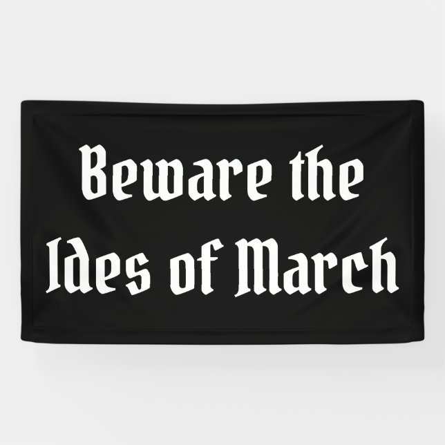 Vorsicht vor den Iden des März Banner (Horizontal)