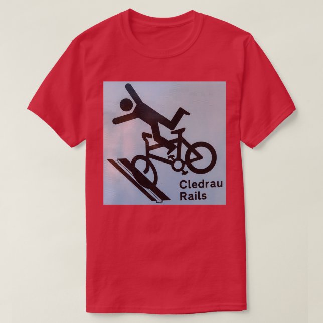 Vorsicht vor den Rails T-Shirt (Design vorne)