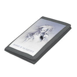 Vorsicht vor der Erfrierung. Eisvampir Trifold Geldbörse