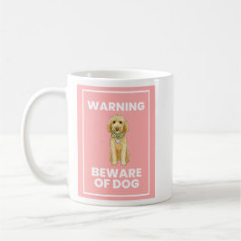 Vorsicht vor Doodle Dog Comic Tasse