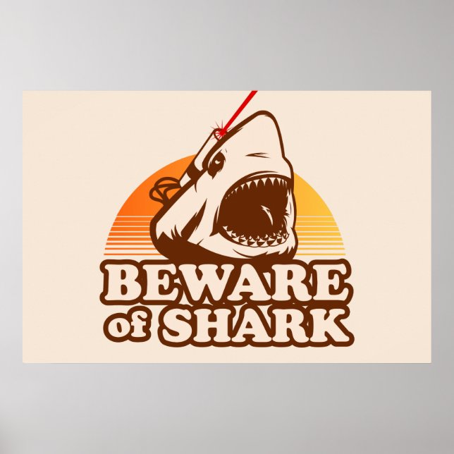 Vorsicht vor Haien mit Frickin' Laser Beams Poster (Vorne)