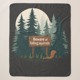 Vorsicht vor herabfallenden Eichhörnchen-T - Shirt Sherpadecke