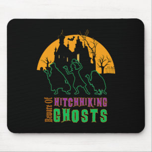 Vorsicht vor Hitchwandergeistern Halloween Mousepad