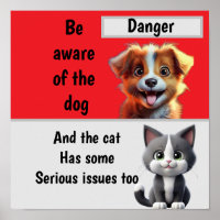 Vorsicht vor Hund ...und Katze