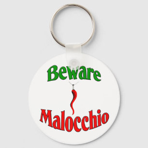 Vorsicht vor Malocchio (böses Auge) Schlüsselanhänger