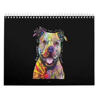Vorsicht vor Pitbull-Hunden, sie werden Ihr Herz s Kalender