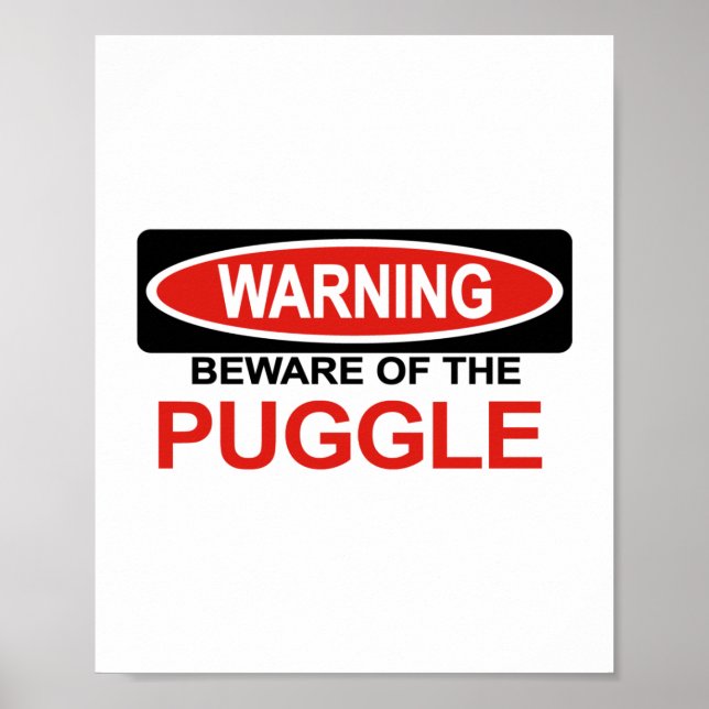 Vorsicht vor Puggle Poster (Vorne)
