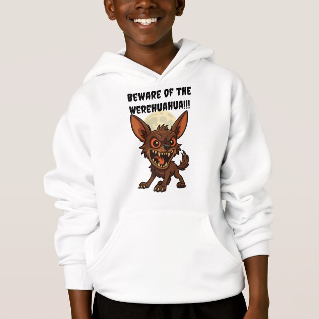 Vorsicht vor Werehuahua Hoodie (Vorderseite)