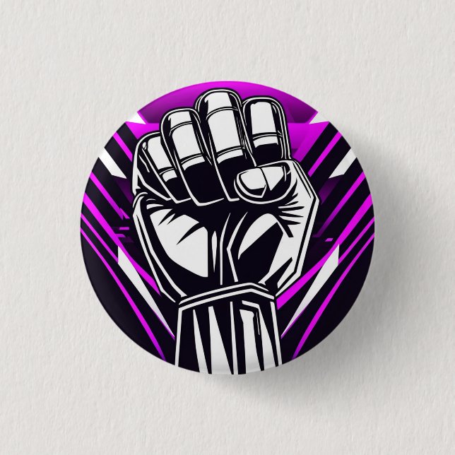 VORSICHTIGER ERSTER COMIC BUTTON (Vorderseite)