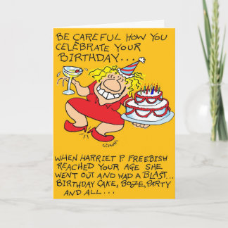 Vorsichtiger Geburtstag Karte