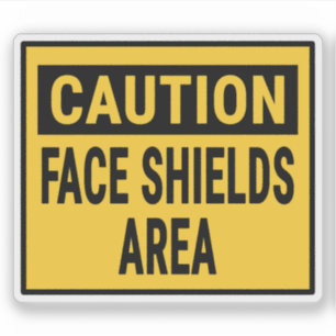 Vorsichtsbereich Aufkleber