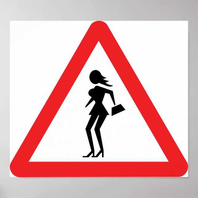 Vorsichtsprostitution (Attenzione Prostitute) Unte Poster (Vorne)