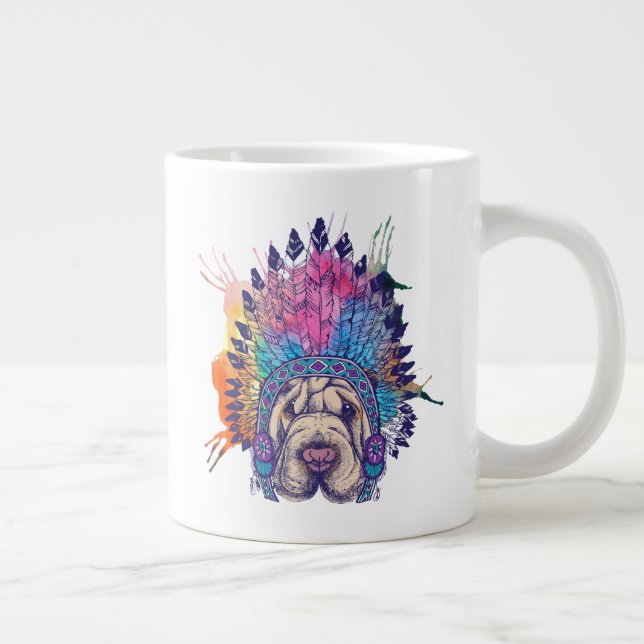 Vorsitzender des Nationalen Amerikanischen Ureinwo Jumbo-Tasse (Rechts)